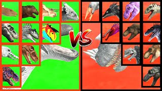 Dinosaur Tournament Random Apatosaurus VS RAPTOR VS TREX VS OMEGA 09 VS JPREX in ARBS [upl. by Ivette]