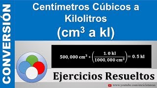 Centímetros Cúbicos a Kilolitros cm3 a kl [upl. by Spitzer]