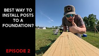 How to install posts to make a chicken coop and run [upl. by Kcerb]