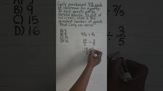 Fractions Division with Mixed Numbers Word Problem shorts [upl. by Flory954]