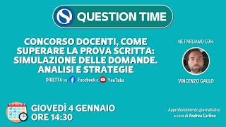 Concorso docenti come superare la prova scritta simulazione delle domande Analisi e strategie [upl. by Ennovaj]