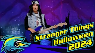 Five Megalodons Stranger Things Halloween 2024 Eddie Munson Metallica Master of Puppets Guitar [upl. by Aikat]