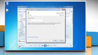 How to set up a device to sync in Windows® Media Player [upl. by Eixid]