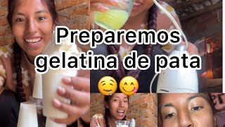 Preparemos gelatina de pata 😋🤤 colágeno [upl. by Krueger]