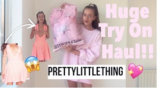 HUGE PRETTY LITTLE THING HAUL  AUTUMN WINTER TRY ON HAUL🎀💖 [upl. by Leugimesoj]