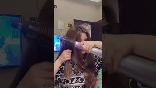 Trying to creat blow dryer look🥹♥️ rabeecakhan funny youtube trending [upl. by Towland]