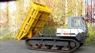 Sold Yanmar C80R Rubber Tracked Crawler Dumper Diesel Dump Truck bidadoocom [upl. by Marvel374]