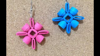 Quilling Earrings Authentic using quilling mould amp sweker quilling jhumkas [upl. by Liss]