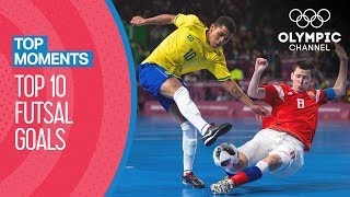 Top 10 Futsal Goals at the Youth Olympics 2018  Top Moments [upl. by Gnap424]