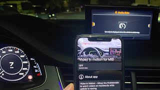 How to enable Video in Motion VIM for MIB  For all new Audi Models amp VAG Group [upl. by Buchheim]