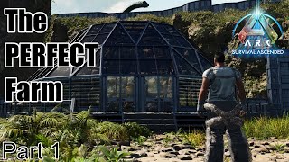 How I built the almost PERFECT farm in Ark Survival Ascended [upl. by Jobina779]