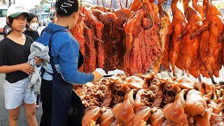 The best meat stall at Chhuk Meas 100kg of meat everyday [upl. by Eaver213]