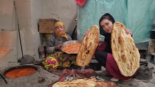 Making Tandoori Naan Village Style Village Life Afghanistan [upl. by Anitsrik]