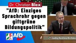 AfD Einziges Sprachrohr gegen giftgrüne Bildungspolitik [upl. by Enibas]