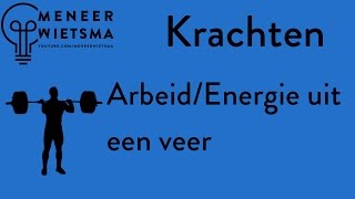 Natuurkunde uitleg Kracht 12 ArbeidEnergie uit een veer [upl. by Annayt]