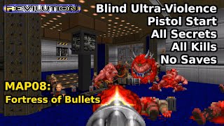 TNT Revilution  MAP08 Fortress of Bullets Blind UltraViolence 100 [upl. by Dee]