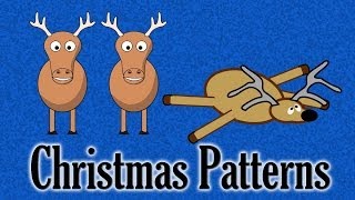 Christmas Patterns  holiday preschool math video [upl. by Ahen]