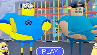 NEW 😍 MINIONS BARRYS PRISON RUN OBBY FULL WAIKTHROUGH GAMEPLAY ROBLOX [upl. by Merlina]