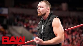 Dean Ambroses Shield loyalty comes into question Raw Oct 1 2018 [upl. by Pickett]