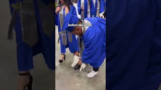 Breaking out the Moonwalk during Graduation 🎓 🤣 [upl. by Notreve]