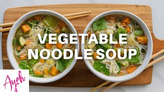 Vegetable Noodle Soup  Cooking With Ayeh [upl. by Lula88]