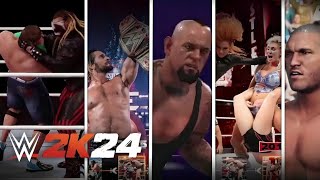 WWE 2K24 Showcase Mode Gameplay amp All Unlockables [upl. by Koh]