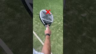 HOW to hold your padel racket padel padeltips [upl. by Ramilahs]