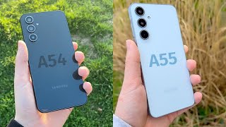 Samsung Galaxy A54 5G VS Samsung Galaxy A55 5G [upl. by Janyte]