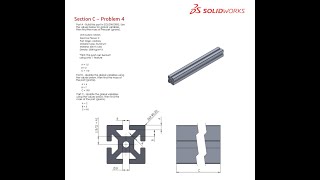 Solidworks CSWA Exam Practice  PART MODELLING  Section C  4 [upl. by Eirojram]