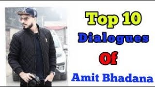 TOP 10 DIALOGUES OF AMIT BHADANA [upl. by Anastasius977]