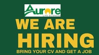 Freshers Walkin Jobs  Hyderabad location  hyderabad job Aurorepharmaceuticals [upl. by Llerrehc835]