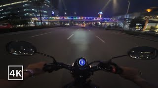 quotENGINE SOUND ONLYquot  CAUGHT BY RAIN  YAMAHA XSR155  POV 4K [upl. by Mona]