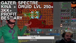 Tibia  Knight  Druid lvl 250 Gazer Spectre Port Hope 3kk XP  250k profit [upl. by Tamas310]