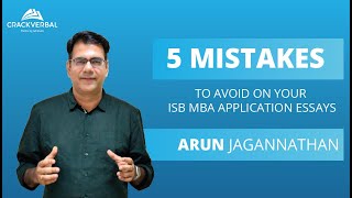 5 Mistakes To Avoid On Your ISB MBA Application Essays [upl. by Monro]