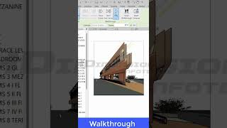 How to create walkthrough in Revit walkthrough revit shorts [upl. by Atsed]