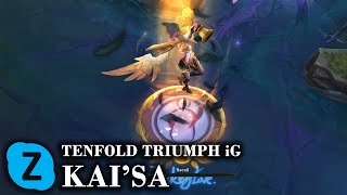 Tenfold Triumph iG KaiSa Chroma LOL Skin Spotlight [upl. by Jenks]