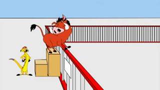 Pumba and Timon Railing Safety [upl. by Onairda]