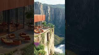 Cozy Modern Glass House on a Cliffside with Breathtaking Valley Views 🌄🏡 architecturaldesign [upl. by Sualkin]