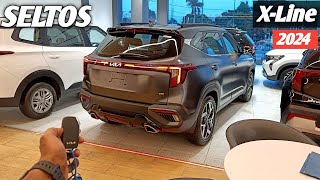 Kia Seltos XLine 2024 😍 Seltos Top Model Review ❣️ [upl. by Marline640]