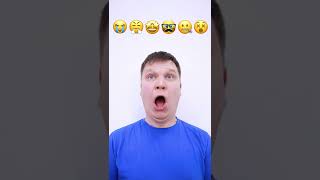 Emoji challenge 😤🤩🤐 shorts Funny face by Happiki [upl. by Hnahc]