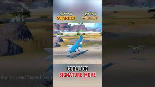 Cobalion Pokemon Scarlet And Violet Signature Move shorts pokemonscarletandviolet gaming [upl. by Caron]