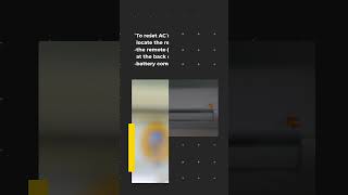 Mastering AC Remote Resetting in Minutes [upl. by Alicsirp]