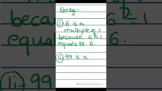 Math  Grade 4 Factors and Multiples  2  shorts education maths [upl. by Idnahk]