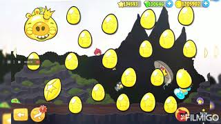 angry birds classic golden king pig review [upl. by Llezo]