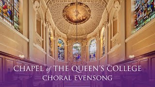 Choral Evensong Live from Queens on Friday 22 November 2024 St Cecilia [upl. by Ariaek226]