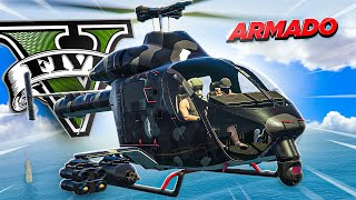 COMPRANDO O NOVO HELICOPTERO CONADA ARM4DO no GTA 5 Online [upl. by Janeczka]