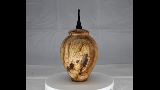 Woodturning 21 Lidded Hollow Form Oak amp Beech [upl. by Kal]