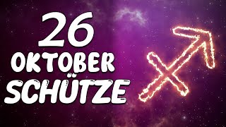 BEREITE DICH VOR😫 EINE GEFAHR DROHT ⚠️ SCHÜTZE ♐ HEUTE 26 Oktober 2024 [upl. by Bushey]