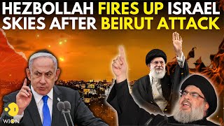 Israel Hezbollah LIVE Israeli airstrikes kill at least 492 residents flee from South Lebanon WION [upl. by Acceb795]