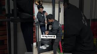 Bicep king vs Santosh vaidhy holding power 😱armwrestling [upl. by Nuavahs]